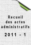 Recueil No 2011-1
