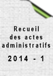 Recueil No 2014-1